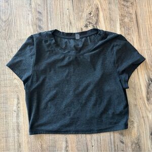 Beyond Yoga Featherweight Perspective Cropped Tee (Large)